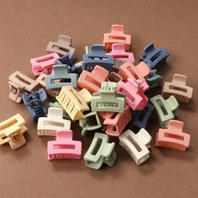 Dopamine braided hair clips, children's square forehead bangs hair clipper, side back of the head mini hair clipper details Picture
