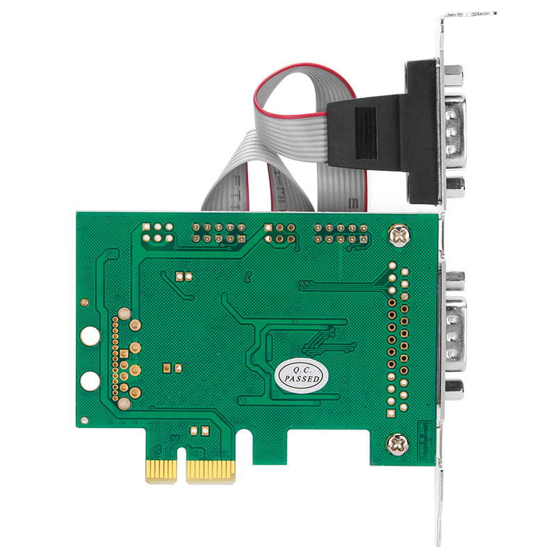 PCIE to 232 serial port card DB9 pin com port expansion card Two-port RS232 communication adapter card WCH CH382L Application Scenario