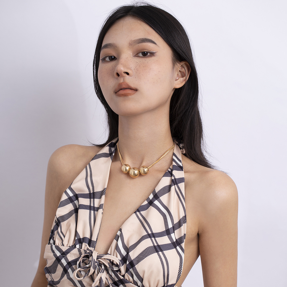 A minimalist and trendy hip-hop punk necklace with a cold and unique style from Europe and America details Picture