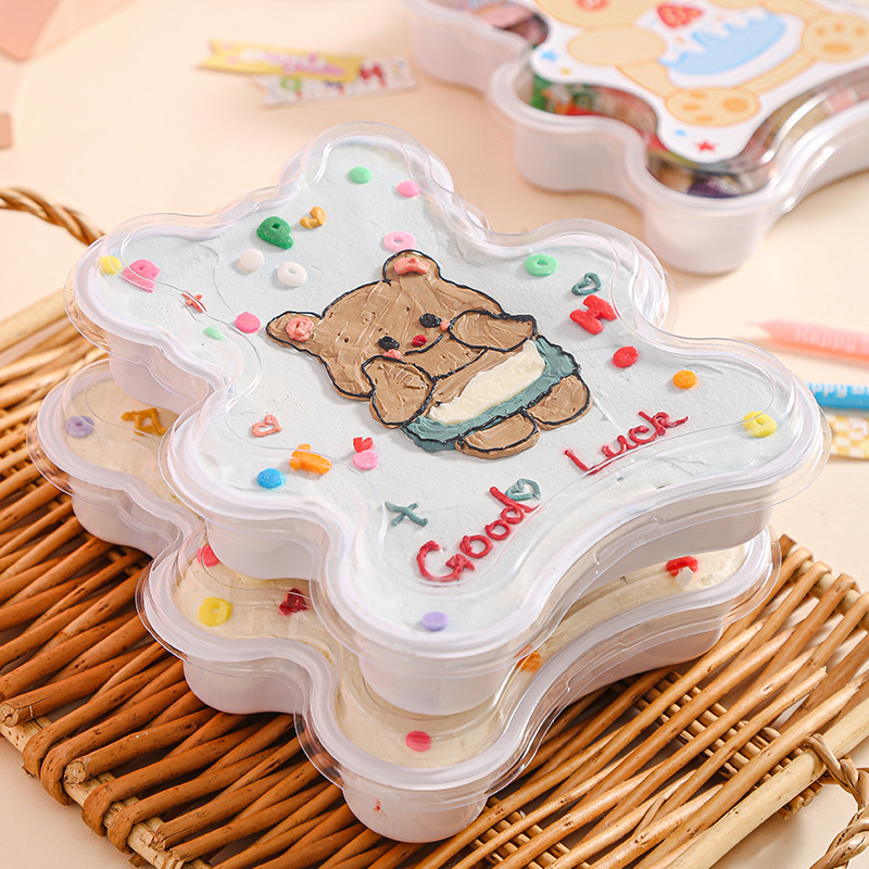 Hand-painted cake boxes for Children's Day on June 1st, popular creative decorations, mousse cake baking boxes, snack and dessert packaging boxes Application Scenario