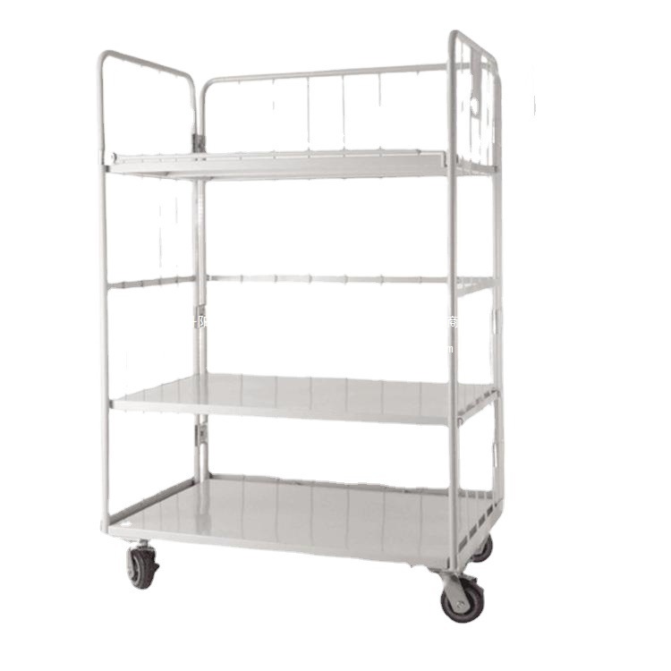 Metal cage logistics vehicles, express sorting and transportation vehicles, folding turnover logistics trolleys, hand-pushed logistics trolleys Application Scenario