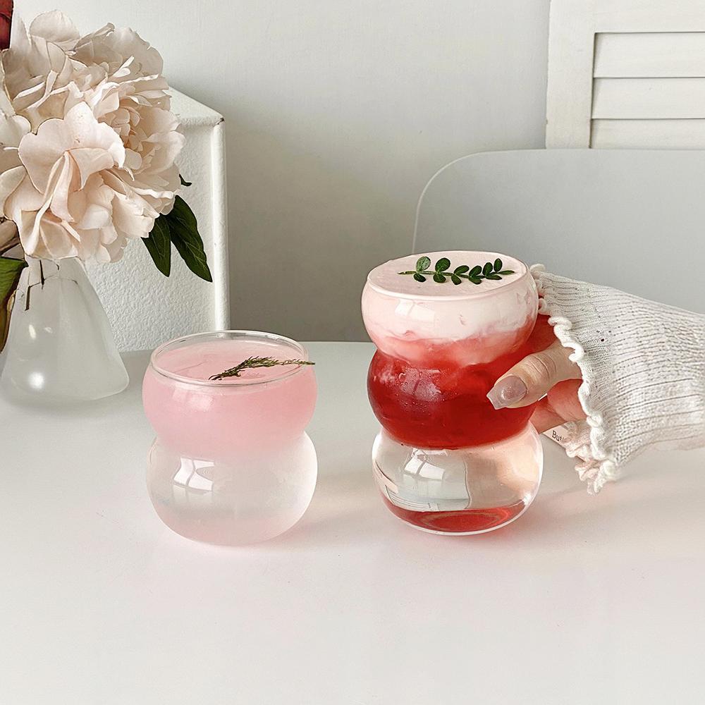 High-appearance-level internet-famous bubble coffee cups, water cups, coffee shops, bars, American ice water cups, juice cups, cocktail cups Application Scenario