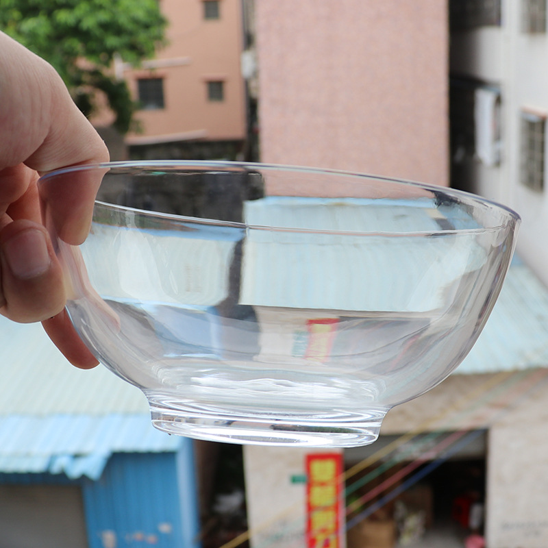 Household tableware: transparent glass noodle bowls, thickened salad bowls, food and fruit preservation bowls, and glass soup bowls Application Scenario