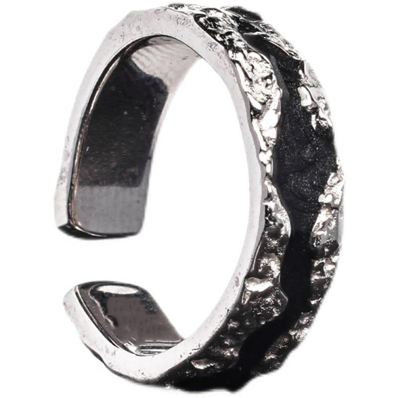 The ins women's fashion ring features a niche design with an irregular and cold style. It has a dark design sense and is versatile and elegant Item Picture