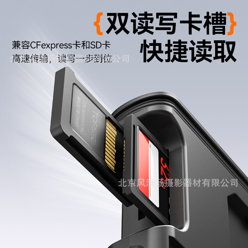 Ulanzi CFE-A Card /CFE-B card SD Card Flash Transfer Card box, multi-functional high-speed card box Type-C Application Scenario