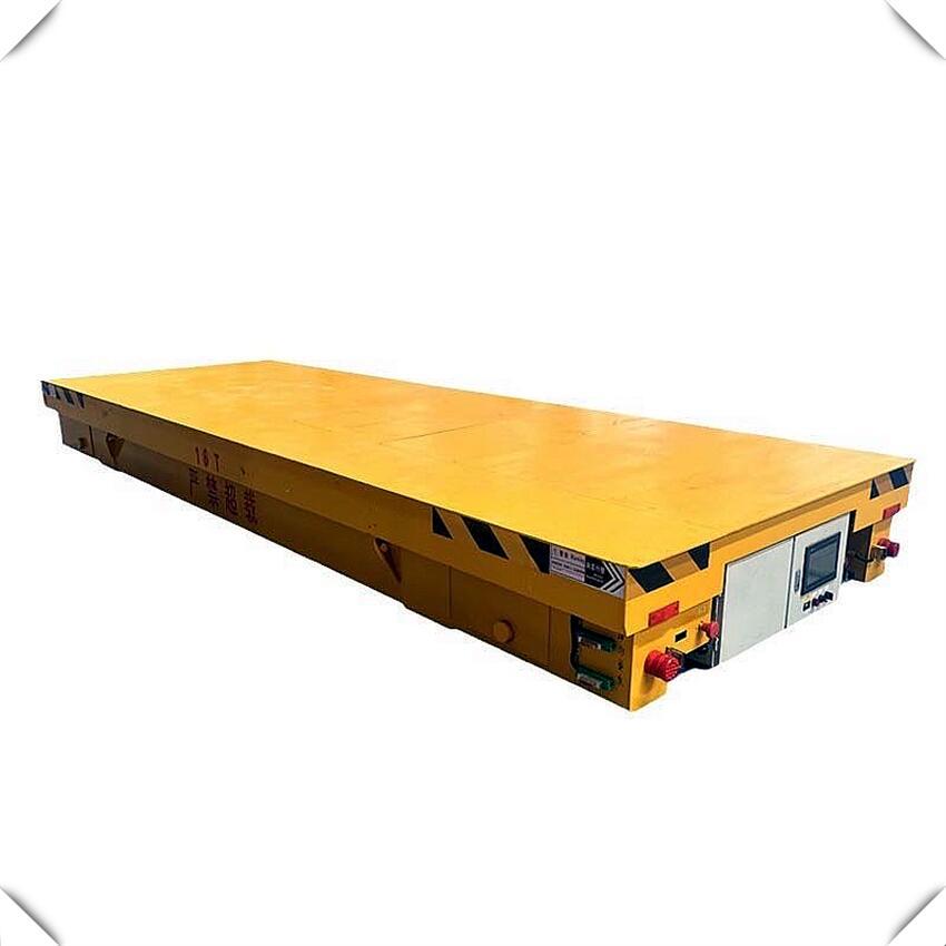 100-ton wireless remote control flatbed car, intelligent rail-mounted and trackless flatbed car, workshop transportation, 80-ton electric flatbed car Item Picture