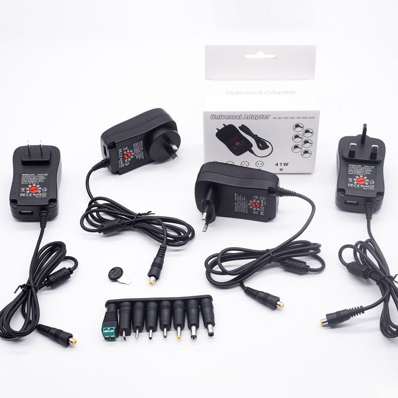 41W6-24V adjustable voltage power supply, 15V, 18V, 20V, 24V multi-functional adapter, AC/DC power supply, European standard Application Scenario