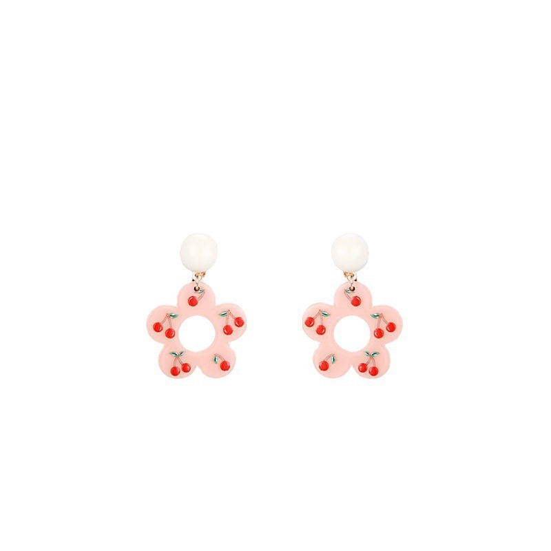 Japanese and Korean Kawaii cute and childlike style girl ear studs on Instagram, a variety of cartoonish and unique small earrings Item Picture