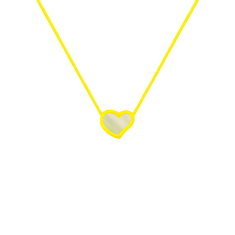 Non-fading titanium steel necklace, a unique design for women with a heart-shaped pendant, an Instagram cold style, a simple and elegant collarbone chain that is popular among Internet celebrities Item Picture