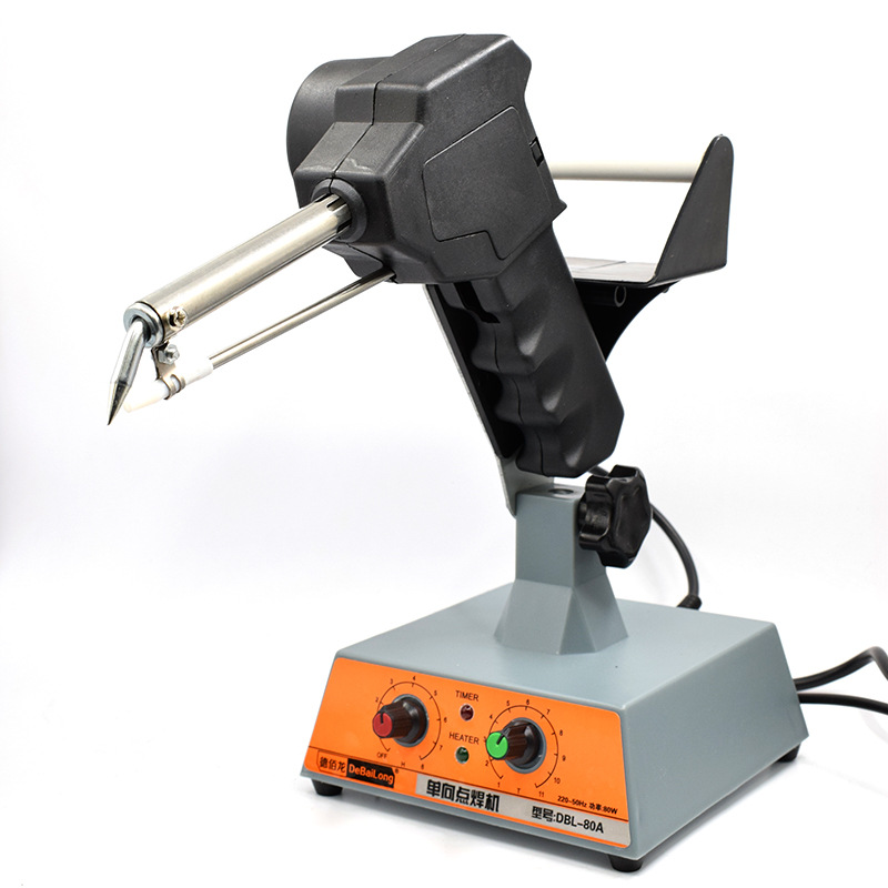 DBL-80 foot-operated soldering machine, one-way spot soldering machine, wire switch terminal soldering, automatic soldering station, soldering arm details Picture