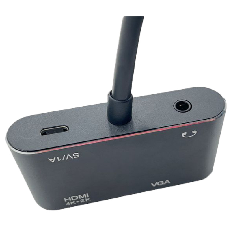 hdtv to hdtv+vga high-definition 2-in-1 with audio band power supply, HDTV with one input and two outputs, 4K support for simultaneous display Application Scenario