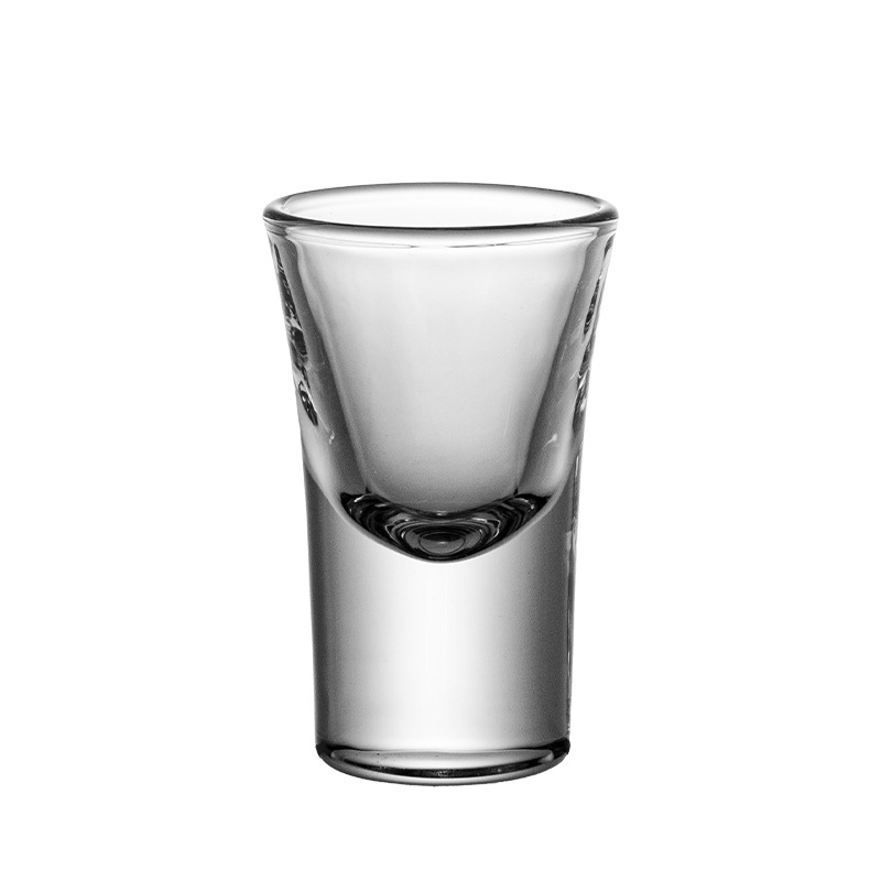 Glass liquor cups, small wine glasses, thick-bottomed bullet cups, one-mouth cups, B52 cups, shot cups, swallow cups, 10ml, minimum order quantity of one piece Application Scenario