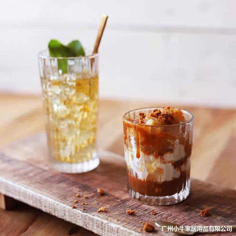 Restaurant iced latte coffee cups, American whisky cups, home vintage glass cups, cafe cups, beer glasses Application Scenario