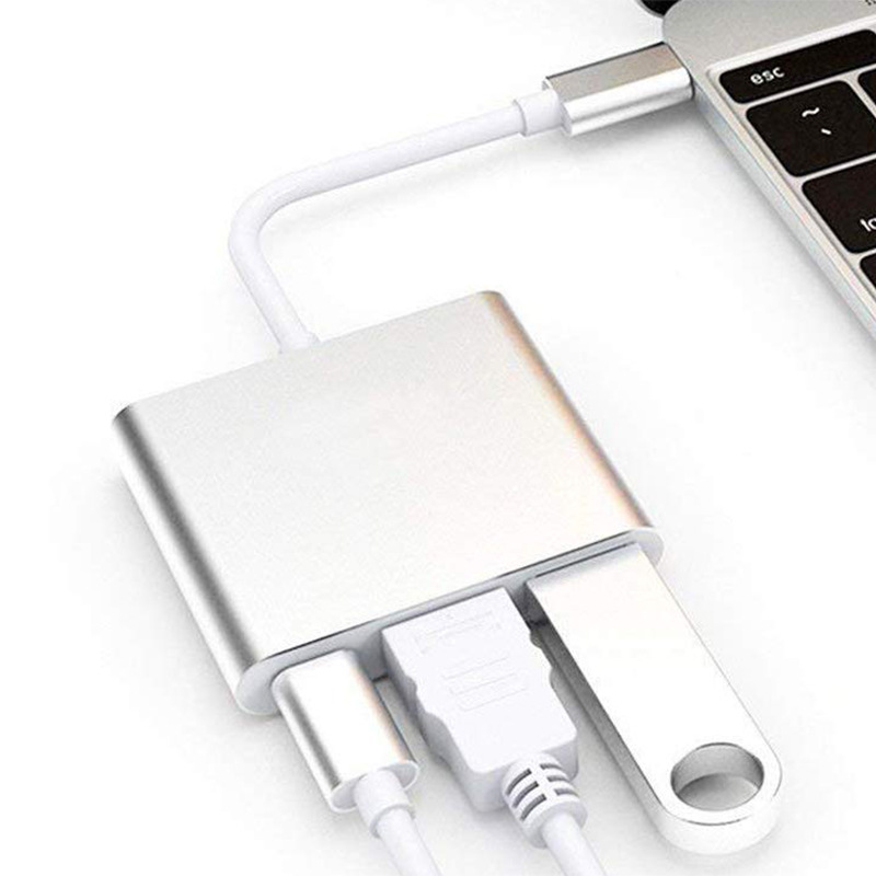 Type-c to hdmi adapter cable, notebook USB hub, swith converter, mobile phone type docking station Application Scenario