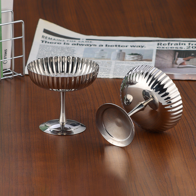✅304 stainless steel ice cream cup, light luxury INS highball cup, pudding dessert cup, cocktail cup, smoothie bowl, ice cream full figure