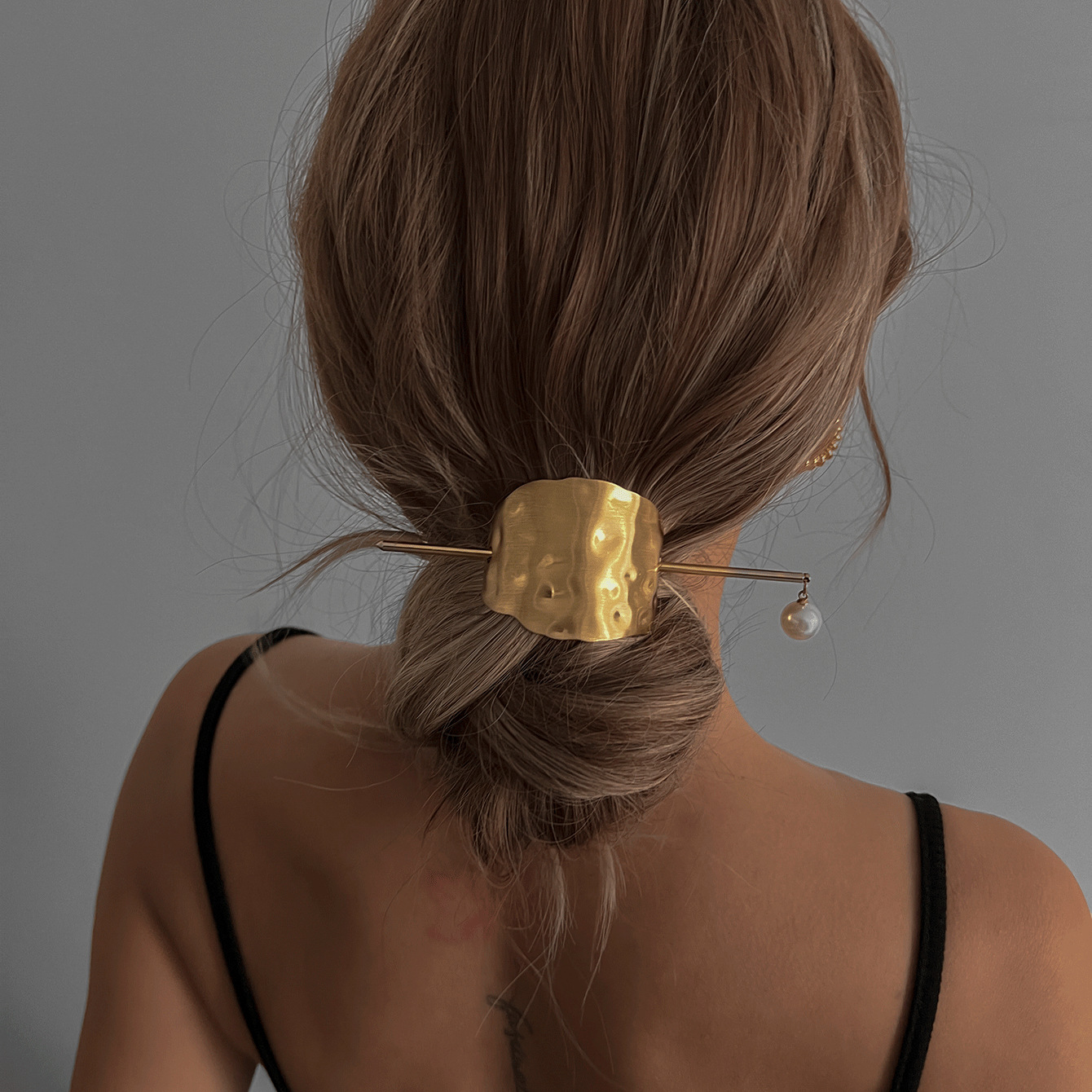 European and American cross-border versatile hair accessories, alloy geometric hairpins for the back of the head, best-selling niche and elegant hairpins on Amazon full figure