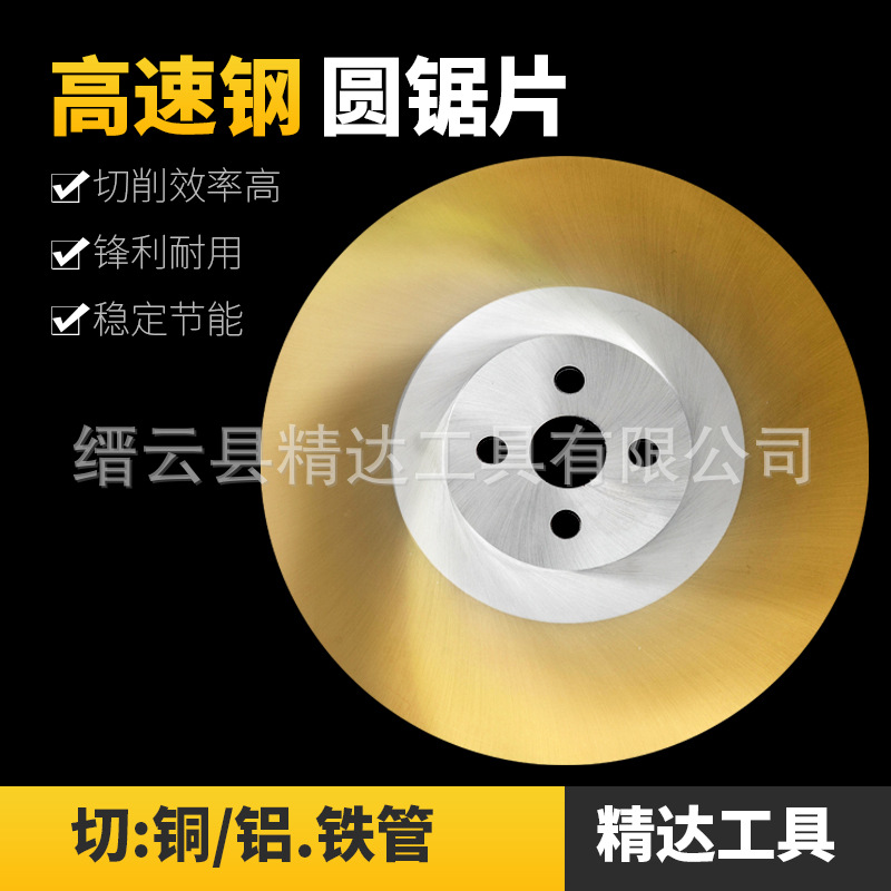 High-speed steel saw blades, circular saw blades, German pipe cutting machine saw blades, copper, iron and aluminum saw blades 250*1.2 Specification drawing