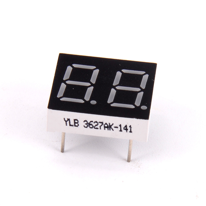 The manufacturer wholesals 0.36-inch two-digit and two-digit red common anode high-brightness digital tubes for LED digital display modules Specification drawing