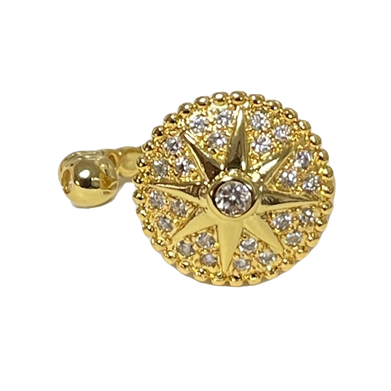 The new retro internet-famous compass star-studded open ring exudes a touch of luxury and sophistication for women. It is an exquisite and versatile ring that can be worn in layers Item Picture