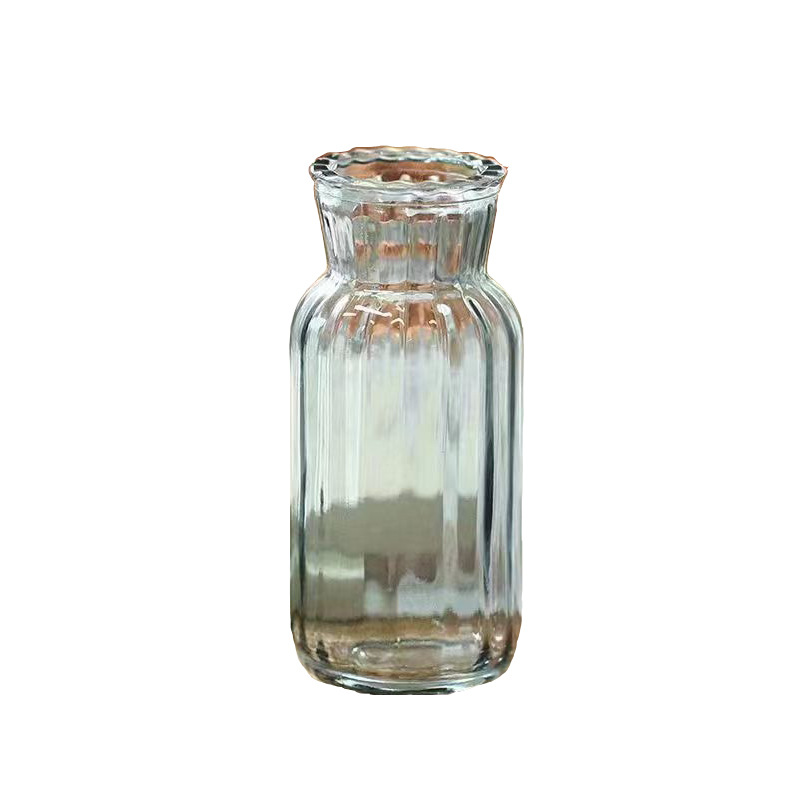 European-style creative glass vase, transparent internet-famous hydroponic and hydroponic green plant and fresh flower small vase, desktop decoration Item Picture