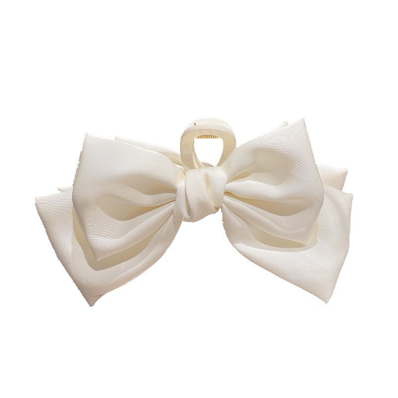 Autumn and winter black bow grab clip Korean style hair accessory headwear, ins high-end style hair clip, high skull top shark clip wholesale Item Picture