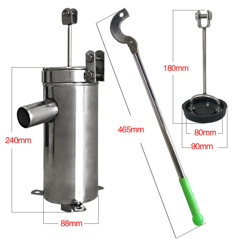 Standard stainless steel water well hand-cranked pump, well head cranked water well details Picture