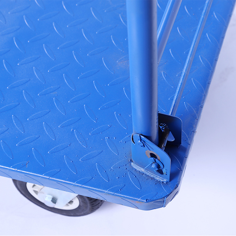 4. The iron flatbed truck manufacturer sells heavy-duty round pipe tiger carts, 20-jin yellow round pipe logistics two-wheeled hand carts Application Scenario