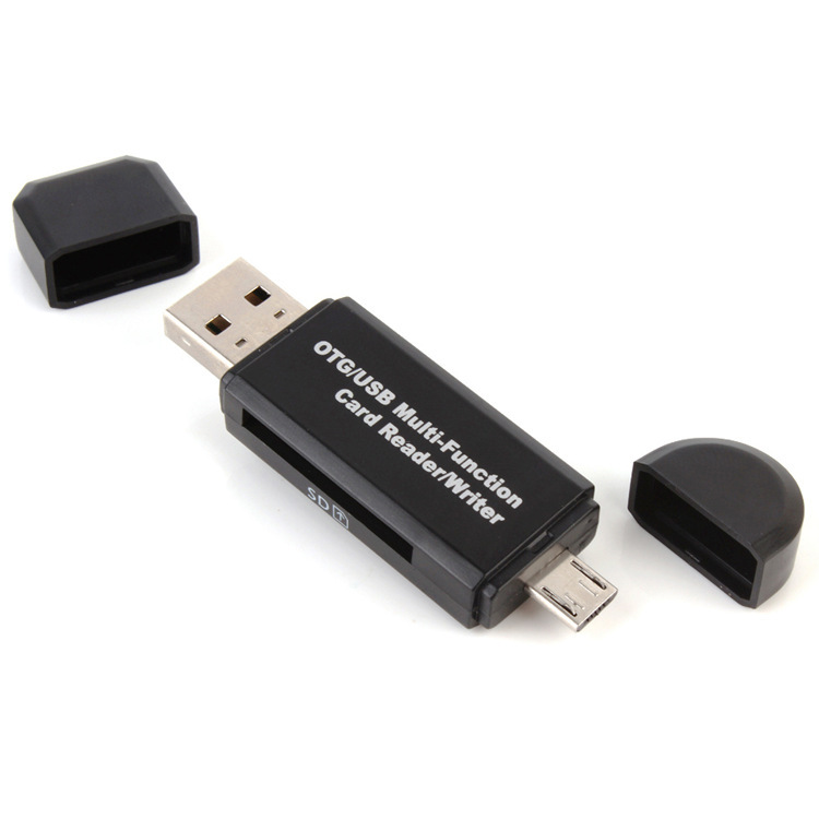 USB 2.0 multi-functional card reader, OTG card reader, SD card 64G mobile TF card reader, factory direct sales Item Picture