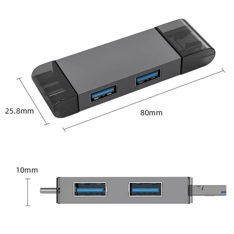Private model USB3.0 Android mobile phone computer aluminum alloy card reader otg multi-functional wholesale 2.0 high-speed Type-C Application Scenario