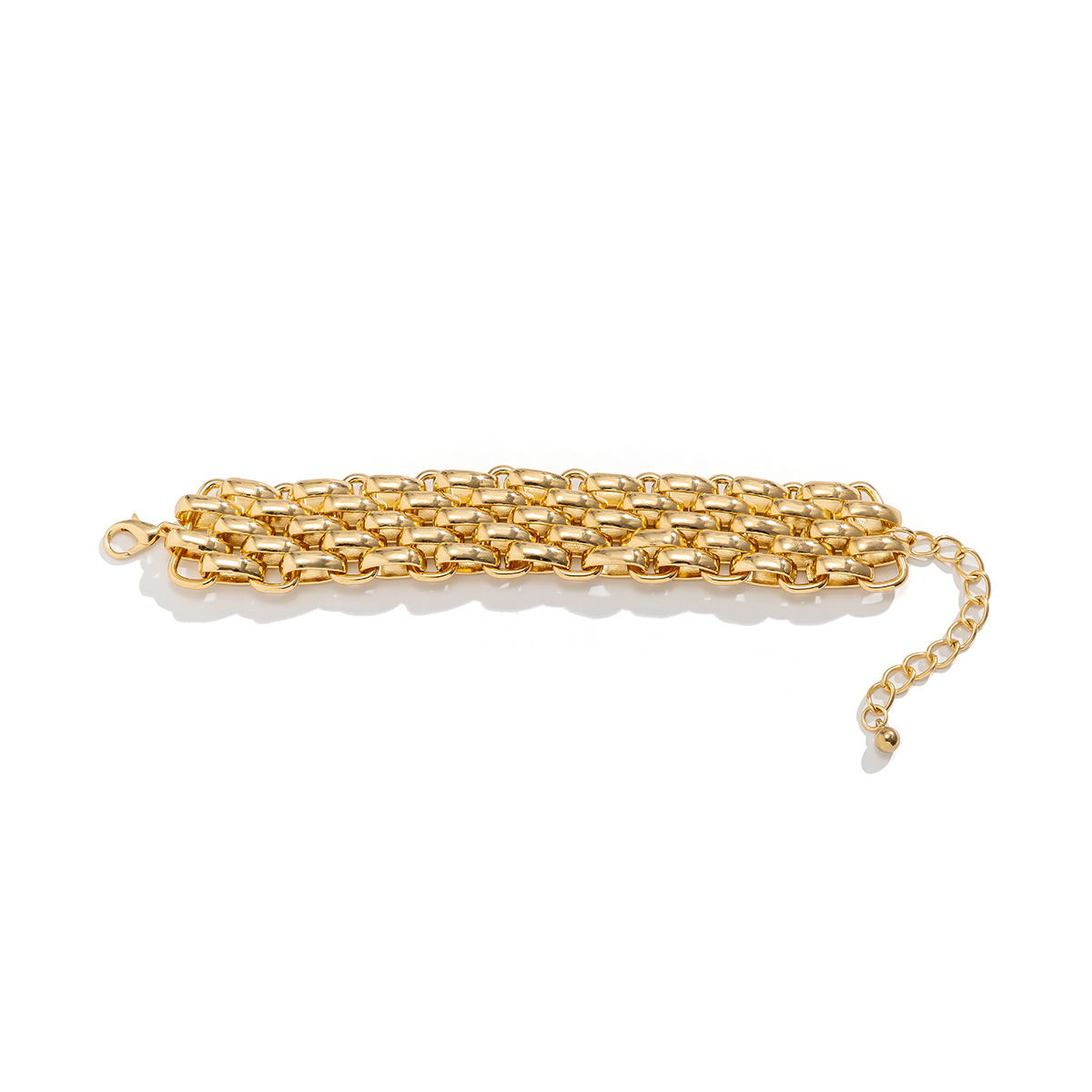 European and American cross-border accessories, exaggerated and unique thick chain necklaces, women's retro and simple clothing accessories, metal sweater chains Item Picture