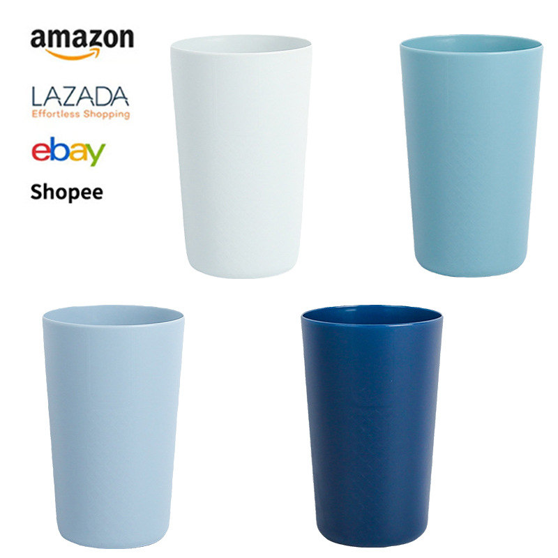 Wholesale of mouthwash cups, household simple mugs, plastic pp couple cups, creative toothbrush cups, drinking and washing cups full figure