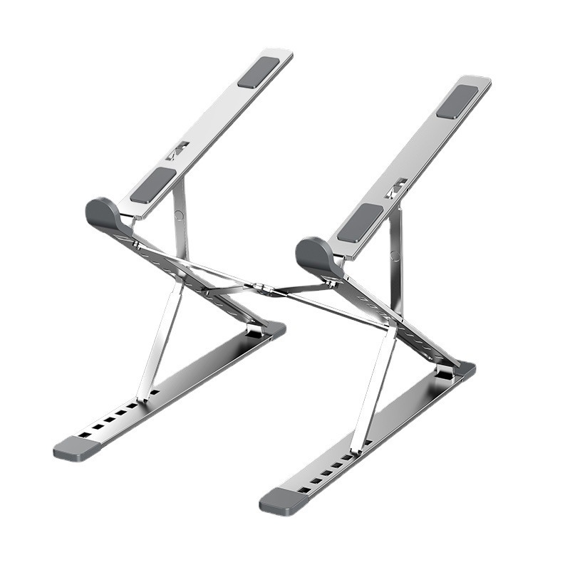 Cross-border new product: N8 notebook stand, aluminum alloy portable desktop computer bracket, folding and suspended double-layer stand Item Picture