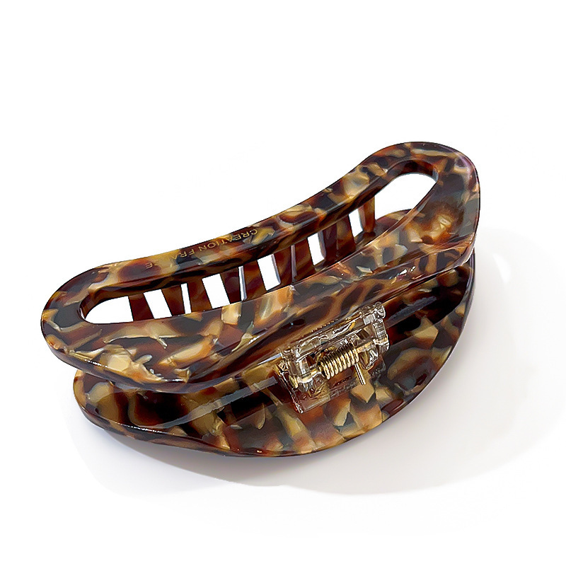 Acetic acid large grabber women's hair clip with a high-end feel, new hairpin for the back of the head, new bun hair clip, subnet red shark clip headwear Item Picture