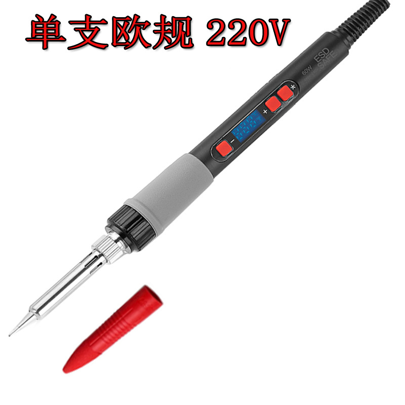 Foreign trade cross-border digital display adjustable temperature constant temperature soldering iron, internal heating type soldering pen 110/220V electric soldering iron set undefined