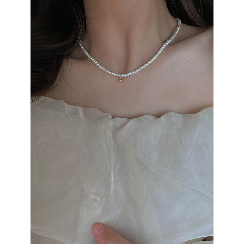 Baroque necklace, pearl bell, fashionable, light luxury, niche necklace, collarbone chain, Internet celebrity, 2023 new style for women Application Scenario
