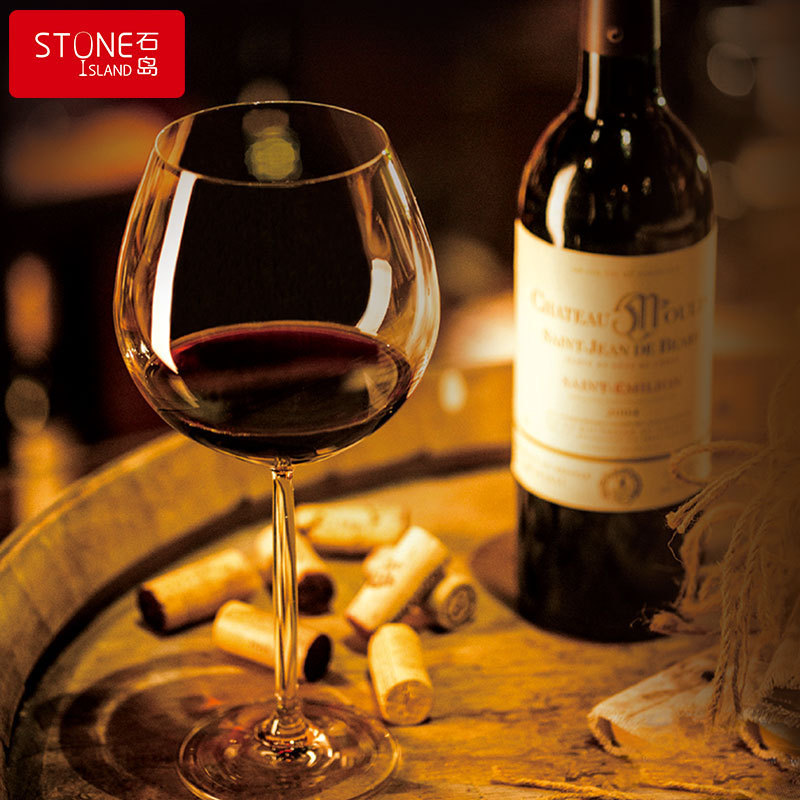 Wholesale of large Burgundy round-bellied red wine glasses, luxurious and creative high-end glass large-bellied grape goblets for home use Specification drawing