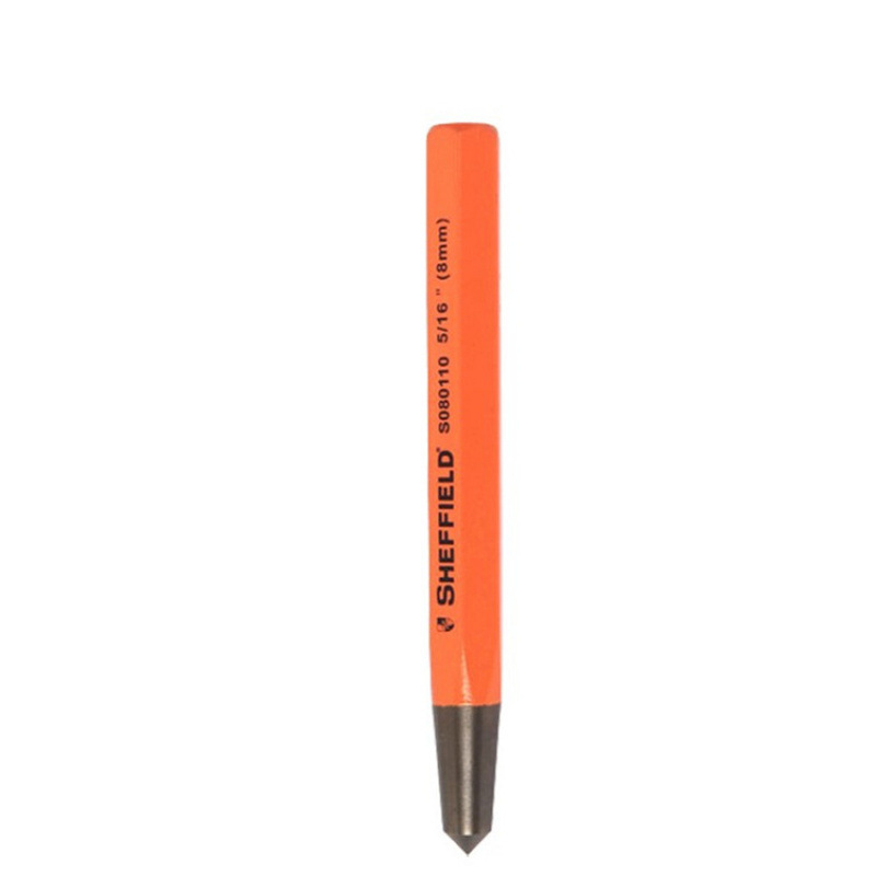 Steel shield SHEFFIELD S080109 6mm Punching cone punch chromium-vanadium steel 138mm full figure