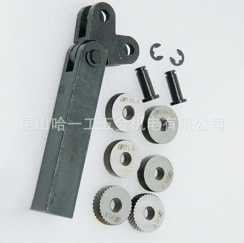 Mesh knurling knife 0.5 0.6 0.8 1.01.2 1.51.6 2mm knife shank 20*20 knurling knife wheel set Specification drawing