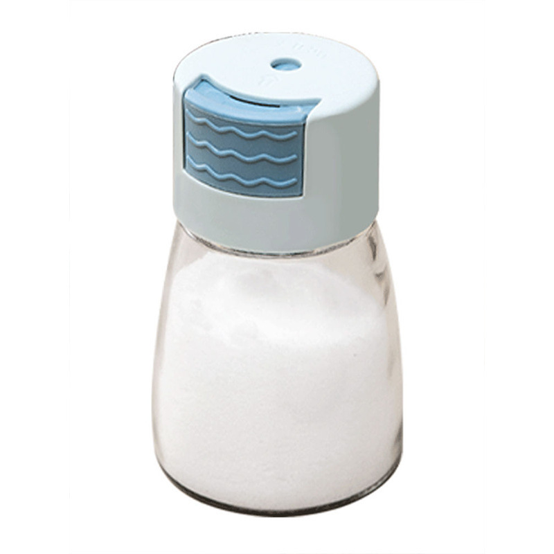 Kitchen quantitative seasoning jar, press-type salt control bottle, household seasoning box, sealed moisture-proof salt jar, monosodium glutamate salt seasoning bottle Item Picture