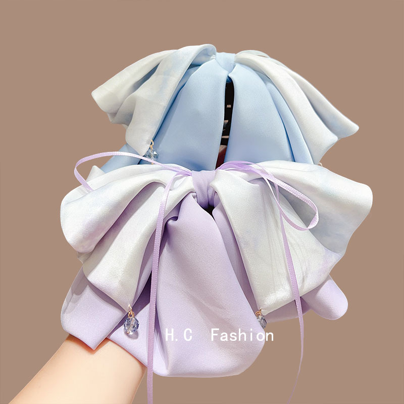 High-end multi-layer bow hair clips, French new style, atmosphere, elegant and refined, ponytail clips, light luxury hair tie clips Application Scenario