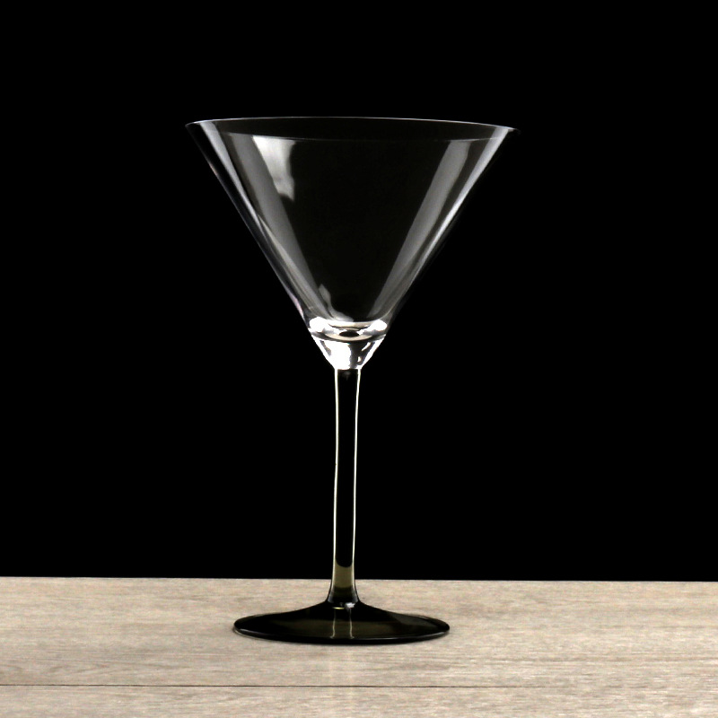 Hand-blown ash-colored high-legged Martini Martini Martini cocktail glasses in stock, supporting LOGO details Picture