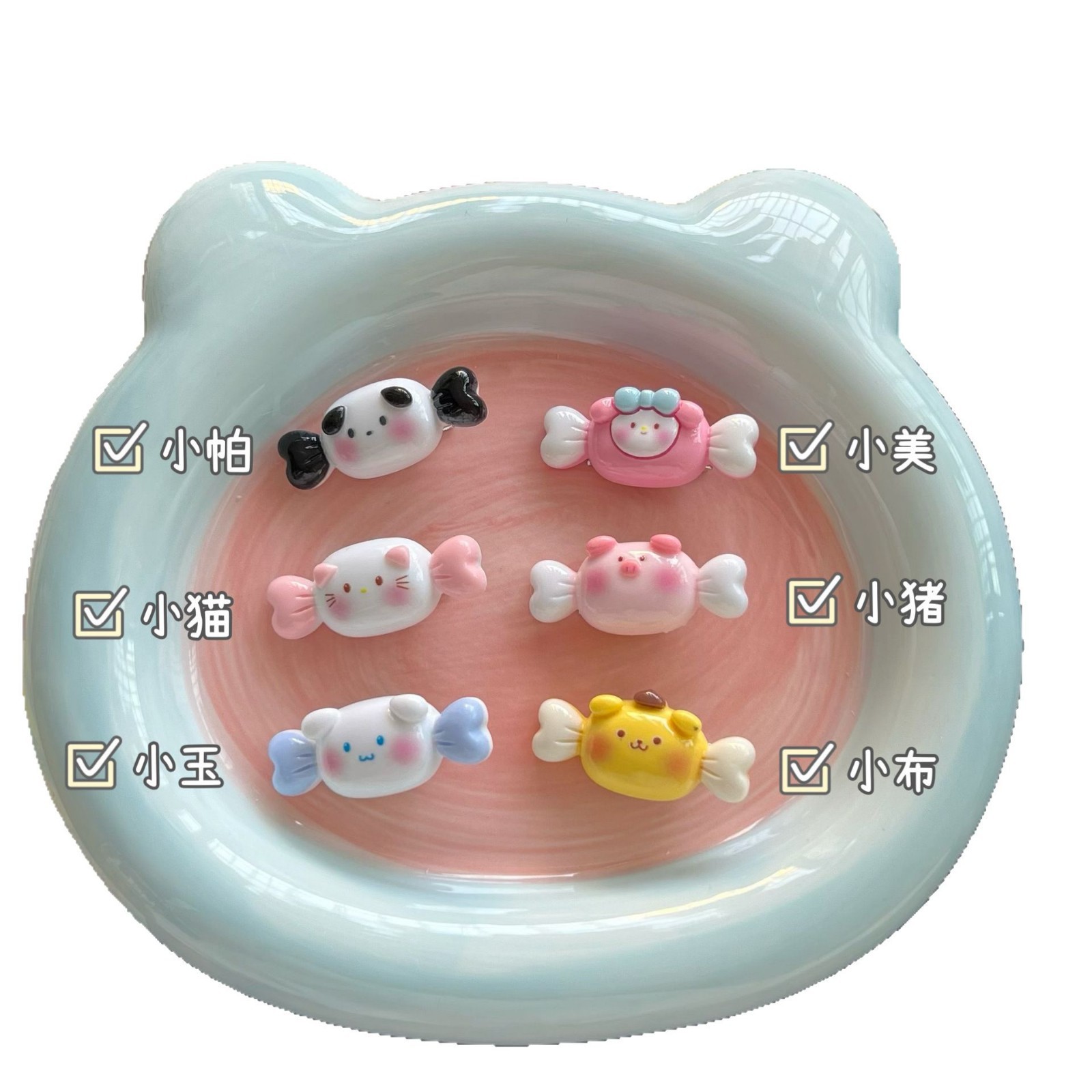 Sanrio candy hair clips, sweet and cute girl mini baby, small bangs, hair clips, children's headwear Item Picture