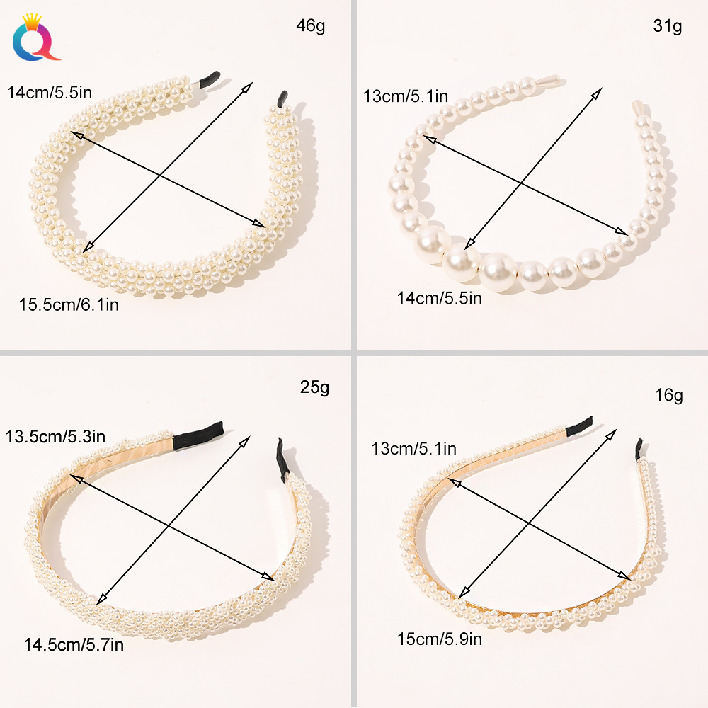 Qiyue's popular forest-themed simple pearl thin hair band is versatile for women. It's a super fairy-like headband when going out. It's a fairy hair accessory and a Korean hair clip Application Scenario