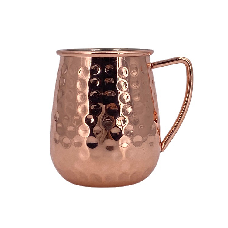 Cross-border best-selling 600ml stainless steel copper cup, Moscow Mule cup, creative cocktail beer mug Item Picture