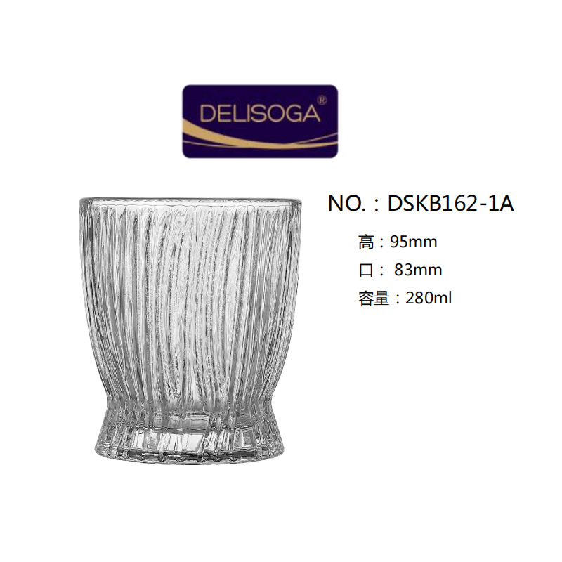 DELISOGA thickened glass cups, juice cups, beverage cups, beer mugs, whisky cups, water cups wholesale with logo printing Specification drawing