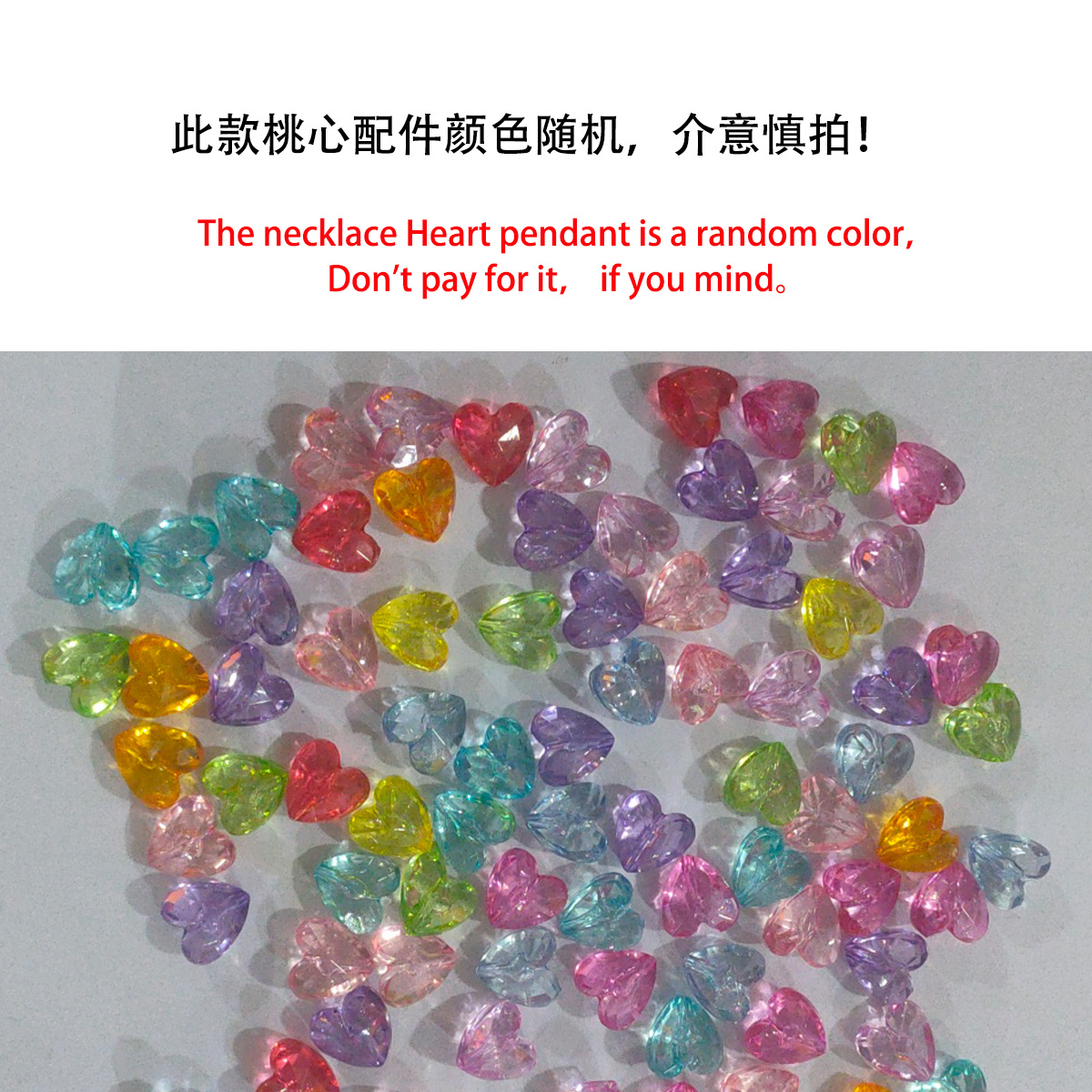 European and American layered style retro little angel pendant, versatile collarbone chain, elegant and fashionable imitation crystal heart-shaped necklace for women Specification drawing