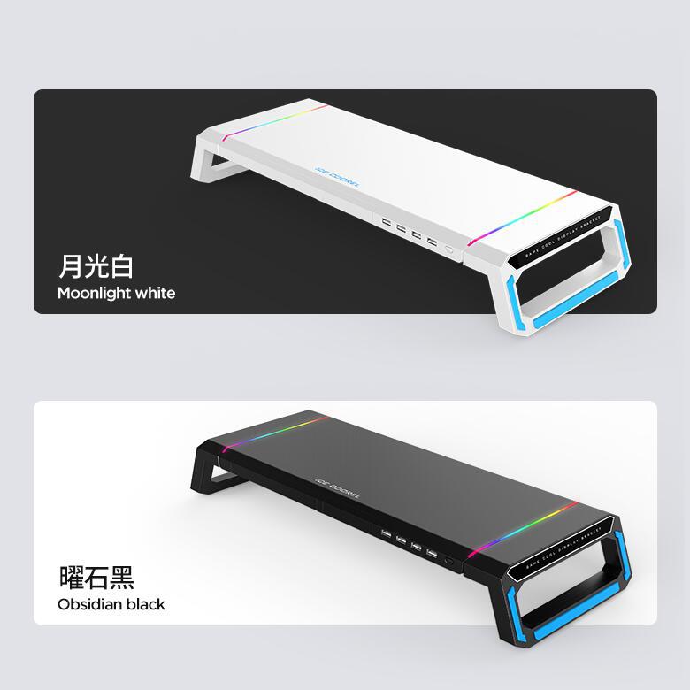 Core Icezon T1 Multifunctional All-in-one computer monitor, laptop height-increasing stand, RGB mouse pad full figure