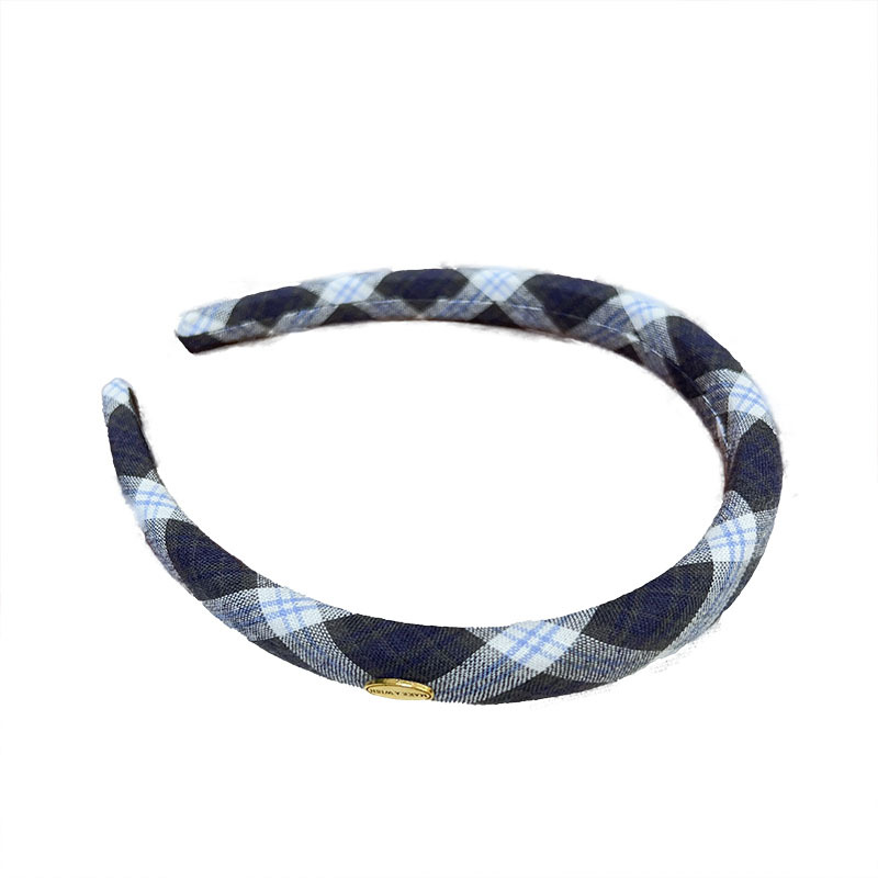 Autumn and winter checkered hair bands, sweet girl, blast furnace top sponge hair bands, retro high-end pressure-sensitive hair clips, new headwear Item Picture
