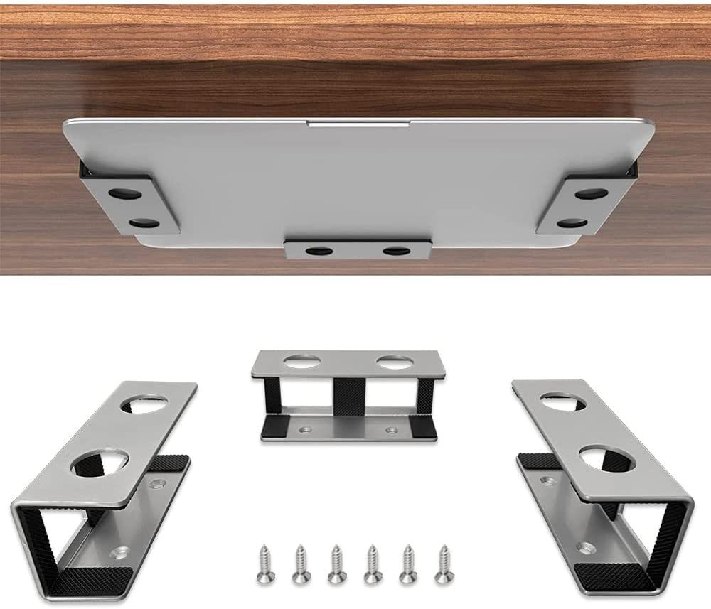 Notebook storage stand, creative metal tray stand under the desk, upgraded silicone protection, direct supply from the manufacturer full figure