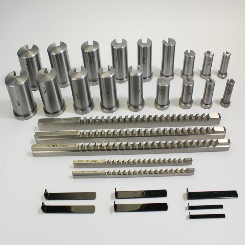 30-piece British standard broach set, involute spline broach standard parts, metric broach keyway push tool in stock details Picture